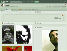 Tablet Screenshot of ledub.deviantart.com