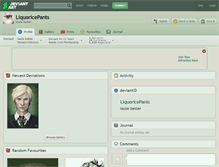 Tablet Screenshot of liquoricepants.deviantart.com
