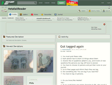 Tablet Screenshot of hetaliaxreader.deviantart.com