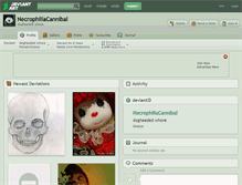 Tablet Screenshot of necrophiliacannibal.deviantart.com