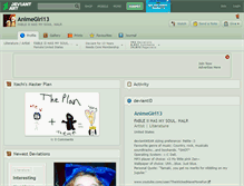 Tablet Screenshot of animegirl13.deviantart.com