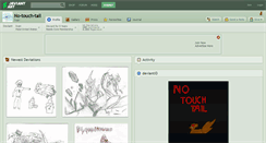 Desktop Screenshot of no-touch-tail.deviantart.com