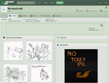 Tablet Screenshot of no-touch-tail.deviantart.com