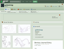 Tablet Screenshot of guildedwings.deviantart.com