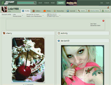 Tablet Screenshot of lola1988.deviantart.com