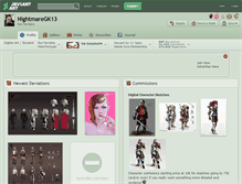 Tablet Screenshot of nightmaregk13.deviantart.com