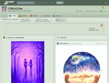 Tablet Screenshot of corinazone.deviantart.com
