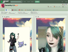 Tablet Screenshot of flamekitty123.deviantart.com