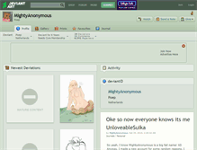 Tablet Screenshot of mightyanonymous.deviantart.com