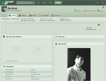 Tablet Screenshot of deviluck.deviantart.com