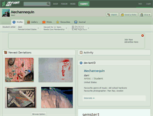 Tablet Screenshot of mechannequin.deviantart.com
