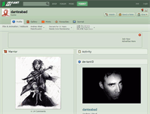 Tablet Screenshot of danteabad.deviantart.com