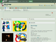 Tablet Screenshot of blitz-b-mage.deviantart.com