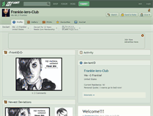 Tablet Screenshot of frankie-iero-club.deviantart.com