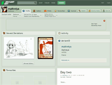 Tablet Screenshot of maitreiya.deviantart.com