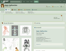 Tablet Screenshot of major-malfunction.deviantart.com