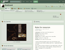 Tablet Screenshot of elvensword.deviantart.com