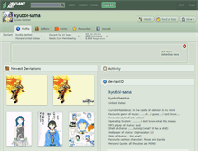 Tablet Screenshot of kyubbi-sama.deviantart.com