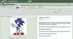 Desktop Screenshot of hannathehedgehog.deviantart.com