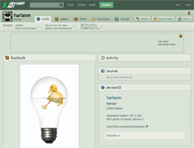 Tablet Screenshot of harlanm.deviantart.com
