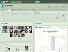 Tablet Screenshot of princenaru.deviantart.com