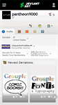 Mobile Screenshot of pantheon9000.deviantart.com