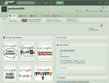 Tablet Screenshot of pantheon9000.deviantart.com
