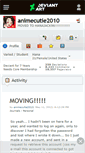 Mobile Screenshot of animecutie2010.deviantart.com