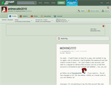Tablet Screenshot of animecutie2010.deviantart.com