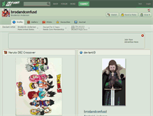 Tablet Screenshot of brodandconfusd.deviantart.com