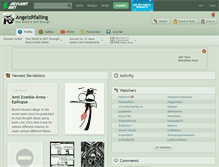 Tablet Screenshot of angelzrfalling.deviantart.com