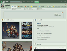 Tablet Screenshot of bugball.deviantart.com