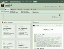 Tablet Screenshot of becca8246.deviantart.com