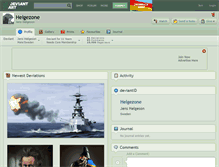 Tablet Screenshot of helgezone.deviantart.com