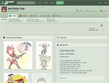 Tablet Screenshot of anti-polly-club.deviantart.com