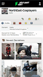 Mobile Screenshot of northeast-cosplayers.deviantart.com