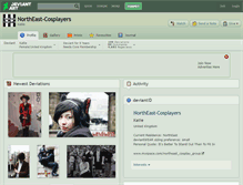 Tablet Screenshot of northeast-cosplayers.deviantart.com