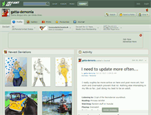 Tablet Screenshot of gatta-demonia.deviantart.com