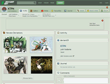 Tablet Screenshot of ktpn.deviantart.com