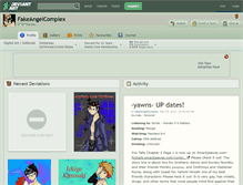 Tablet Screenshot of fakeangelcomplex.deviantart.com