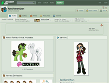 Tablet Screenshot of kaoshoneybun.deviantart.com