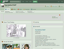 Tablet Screenshot of fearxbeforetmof.deviantart.com