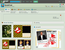 Tablet Screenshot of derekfrost.deviantart.com