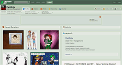 Desktop Screenshot of fanninja.deviantart.com