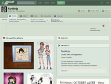 Tablet Screenshot of fanninja.deviantart.com
