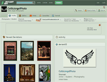 Tablet Screenshot of celticangelphoto.deviantart.com