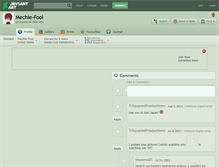 Tablet Screenshot of mechie-fool.deviantart.com