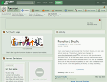 Tablet Screenshot of furryhart.deviantart.com