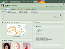 Tablet Screenshot of hedgehog-heaven.deviantart.com