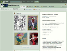 Tablet Screenshot of deathbusters.deviantart.com